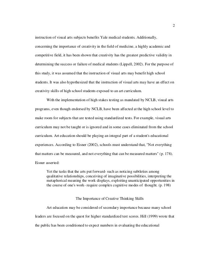 art education research thesis